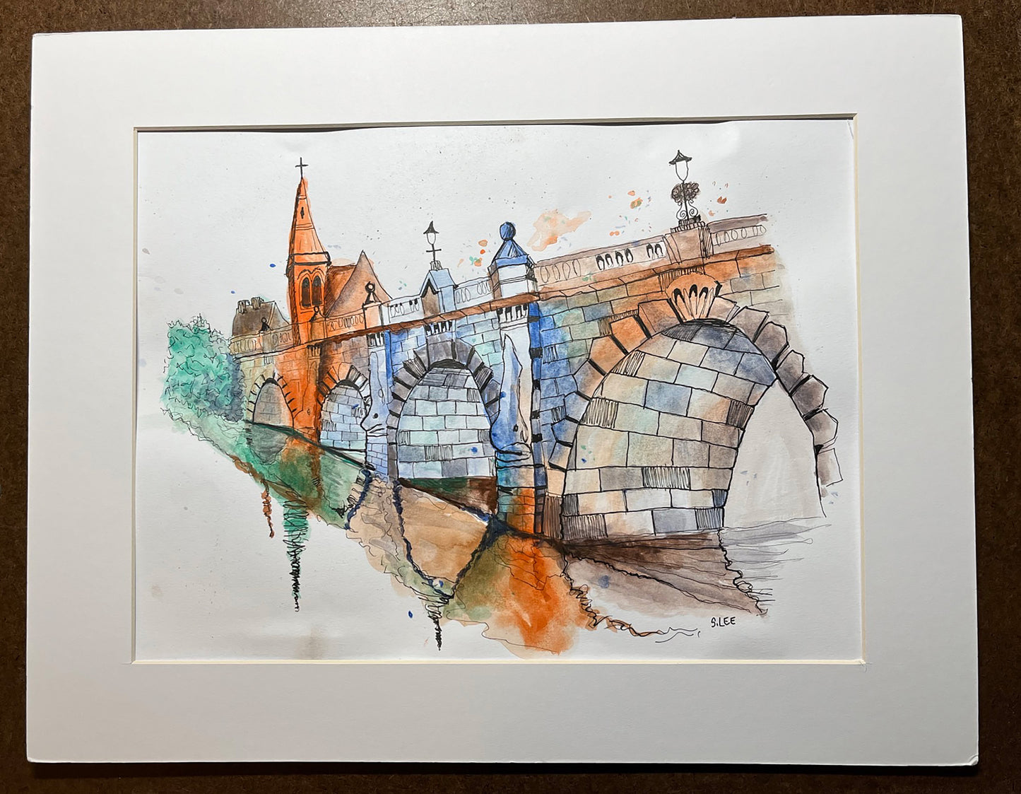 English Bridge, Watercolor