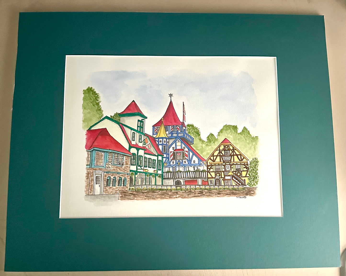 Helen, Georgia, Watercolor