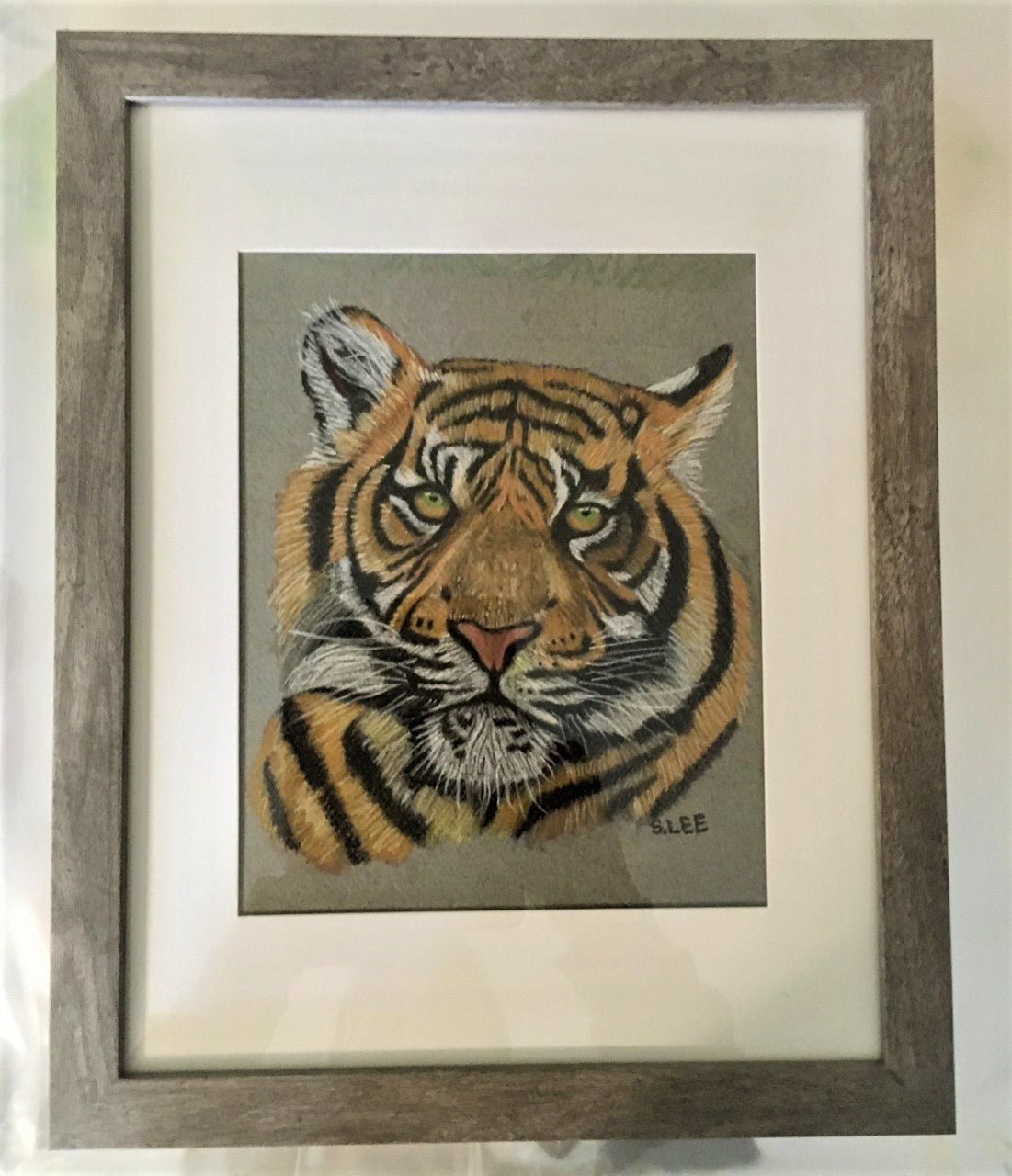 Tiger, Pastel Drawing